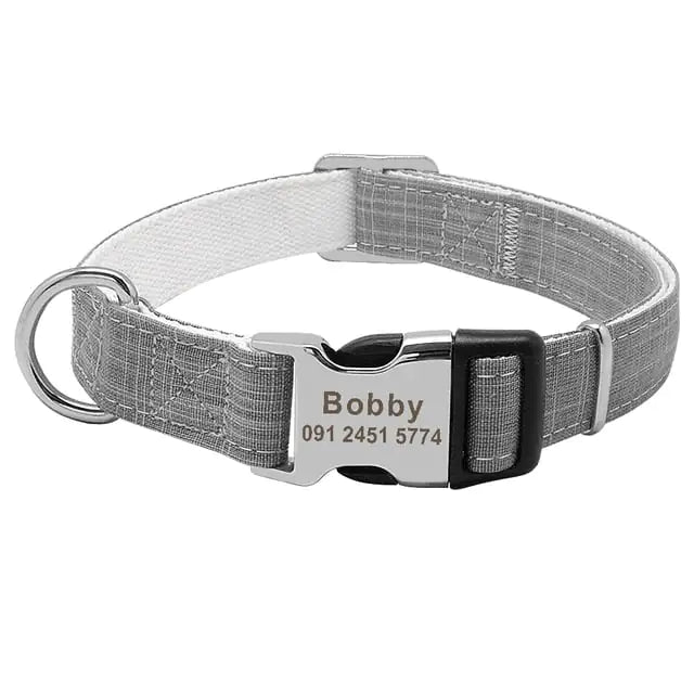 SPS Custom Dog Collar with Personalized ID Tag