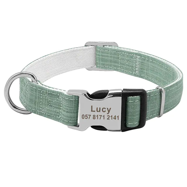 SPS Custom Dog Collar with Personalized ID Tag
