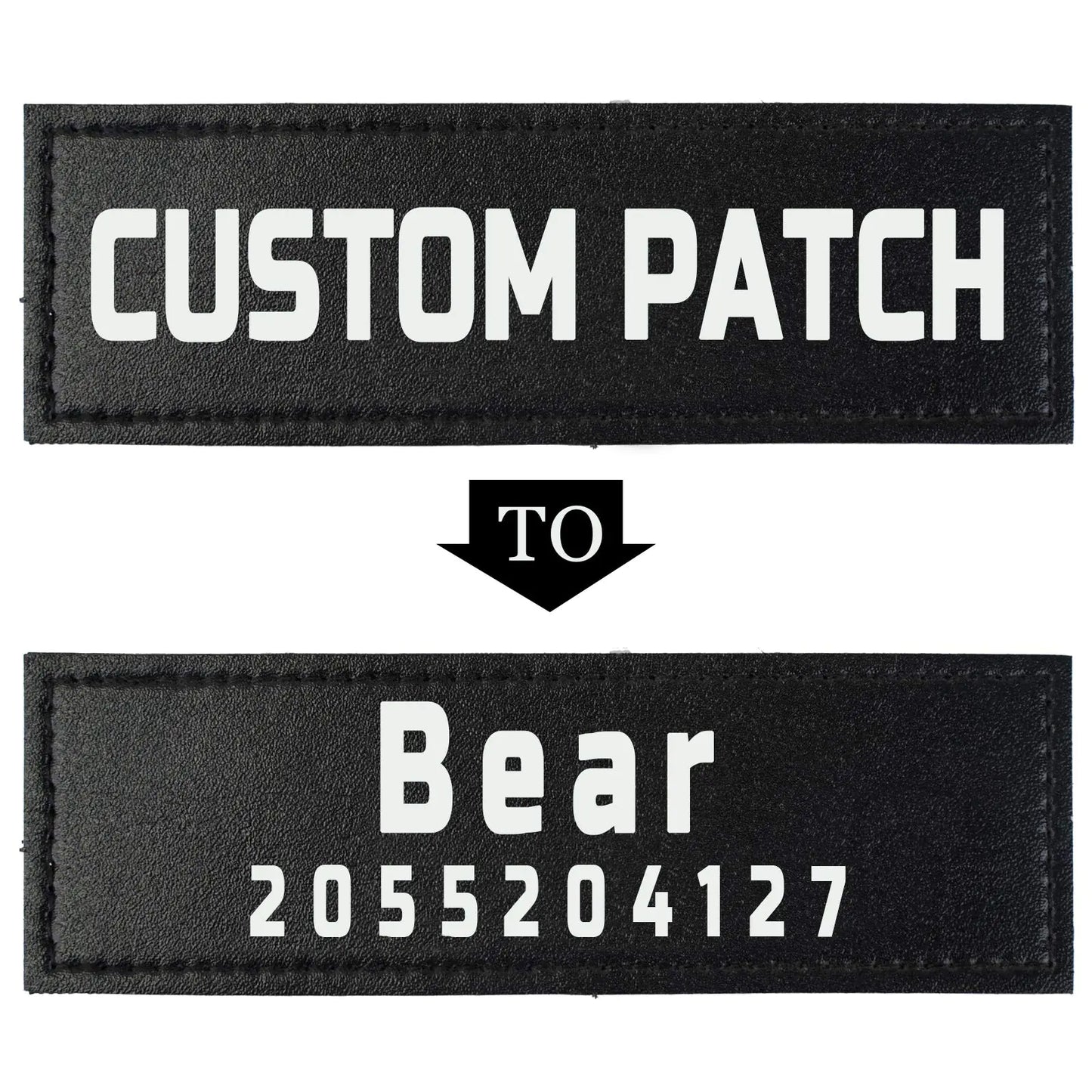 SPS Custom 2-Piece Dog Vest Patch Set