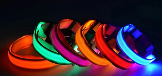 SPS GlowGuard LED Adjustable Dog Collar