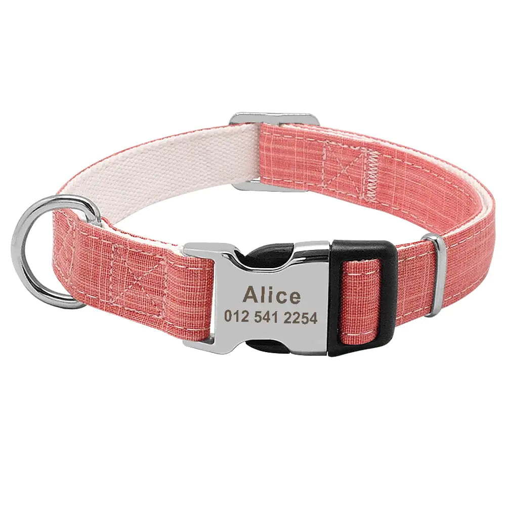 SPS Custom Dog Collar with Personalized ID Tag